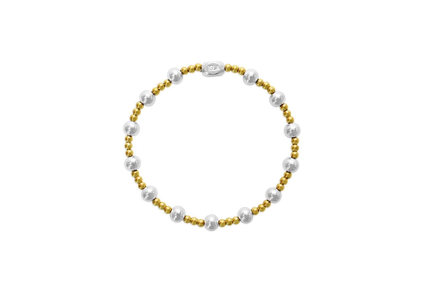 24/7 Stretch 3+6mm Two Tone Bracelet
