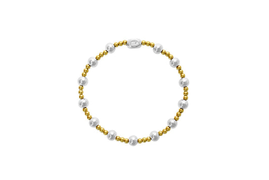 24/7 Stretch 3+6mm Two Tone Bracelet
