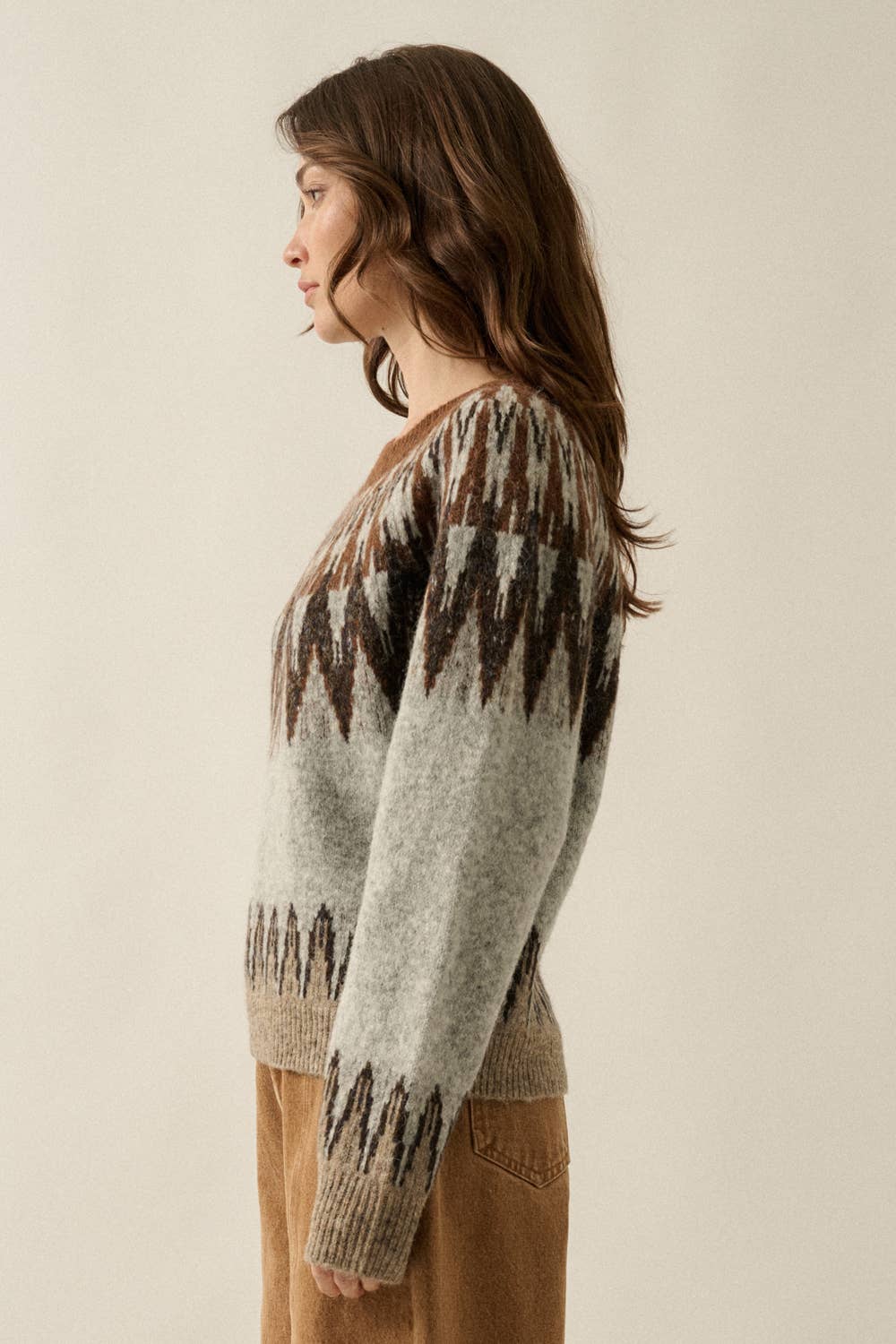 Fair Isle Knit Sweater