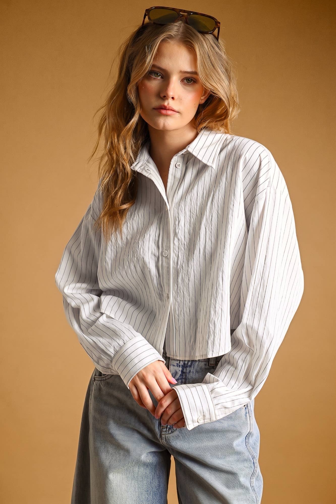 Pinstripe Button Down