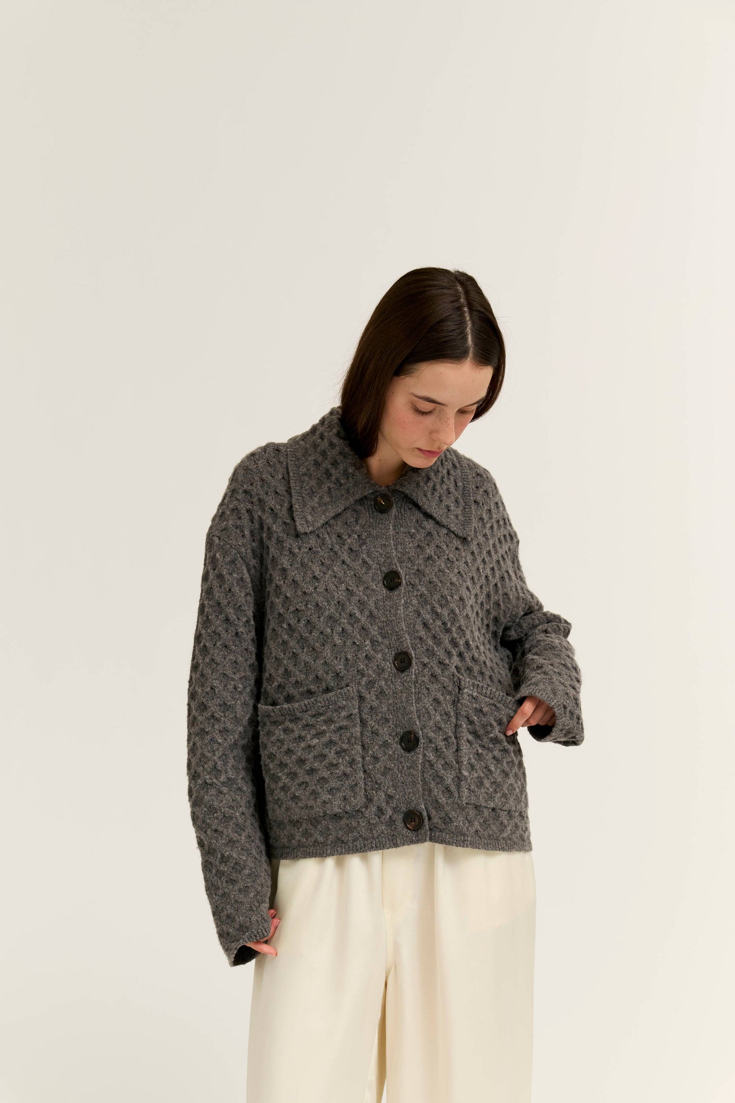 Diamond Knit Cardigan