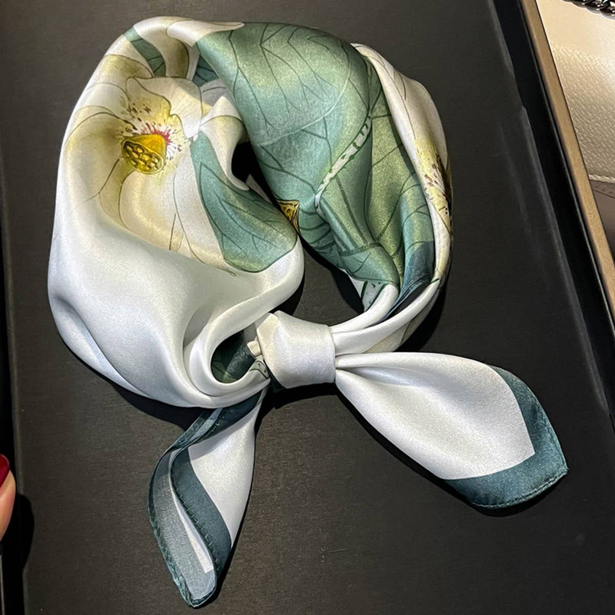 Silk Camellia Scarf