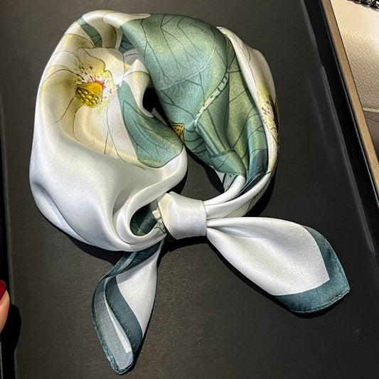 Silk Camellia Scarf
