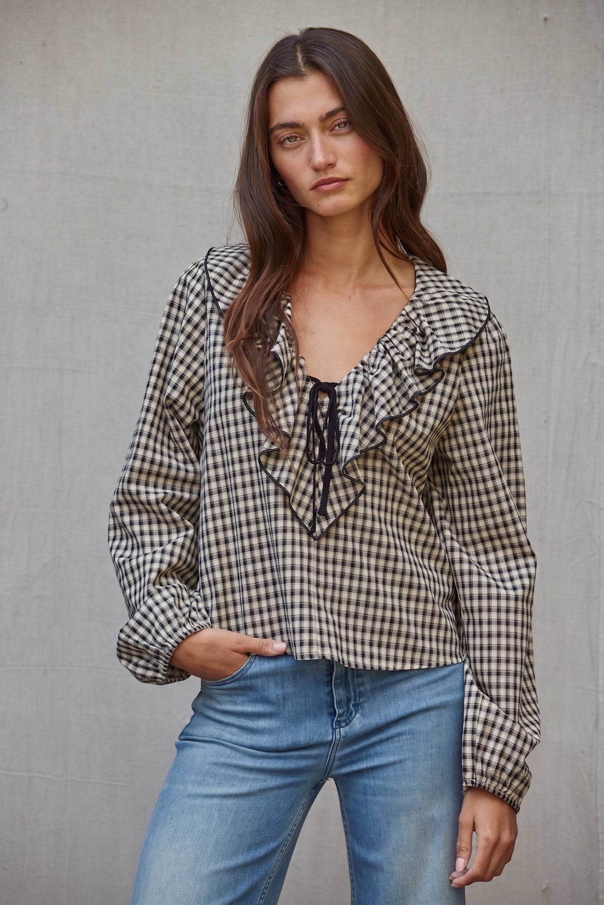 Bella's Gingham Blouse