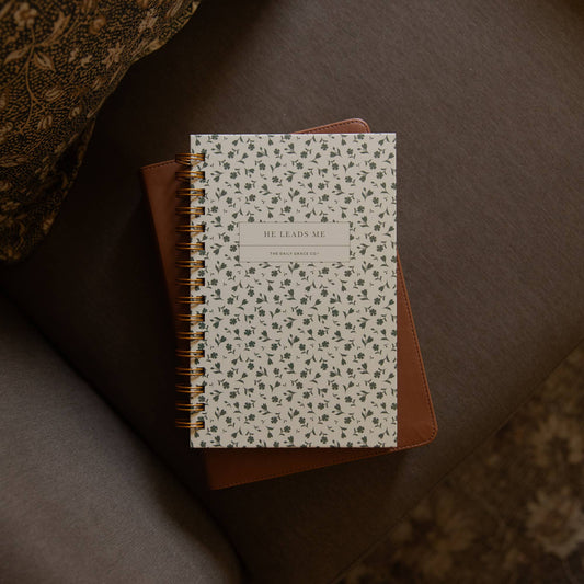 He Leads Me Journal | Floral