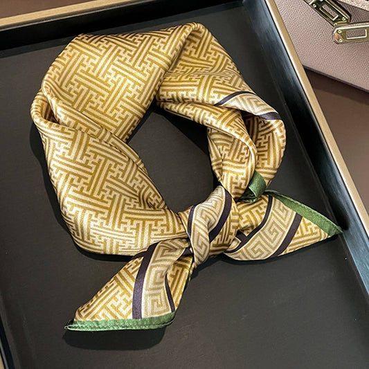 Geometric Silk Scarf