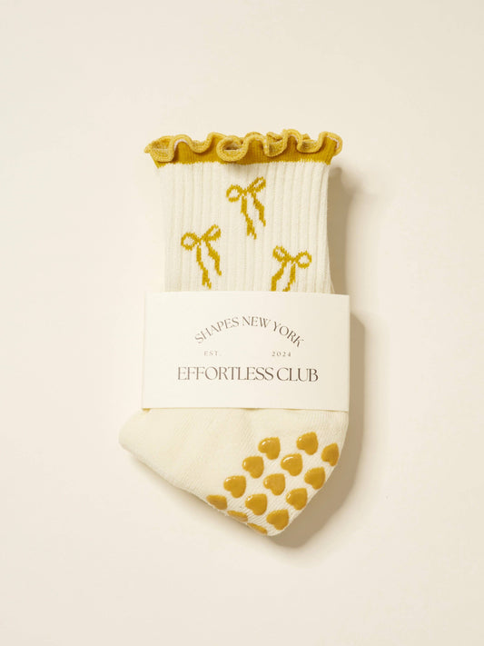 🎀 Bow Ruffle Grip Sock