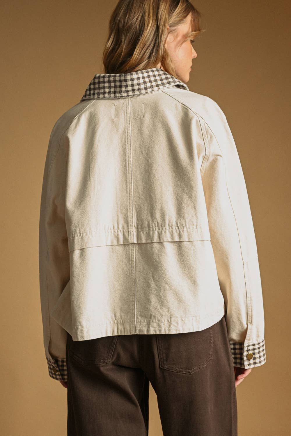 Gingham Twill Jacket