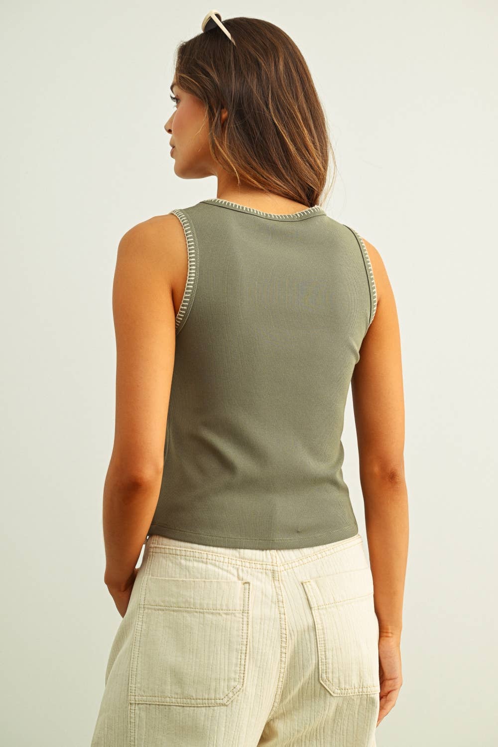 Olive's Ribbed Tank