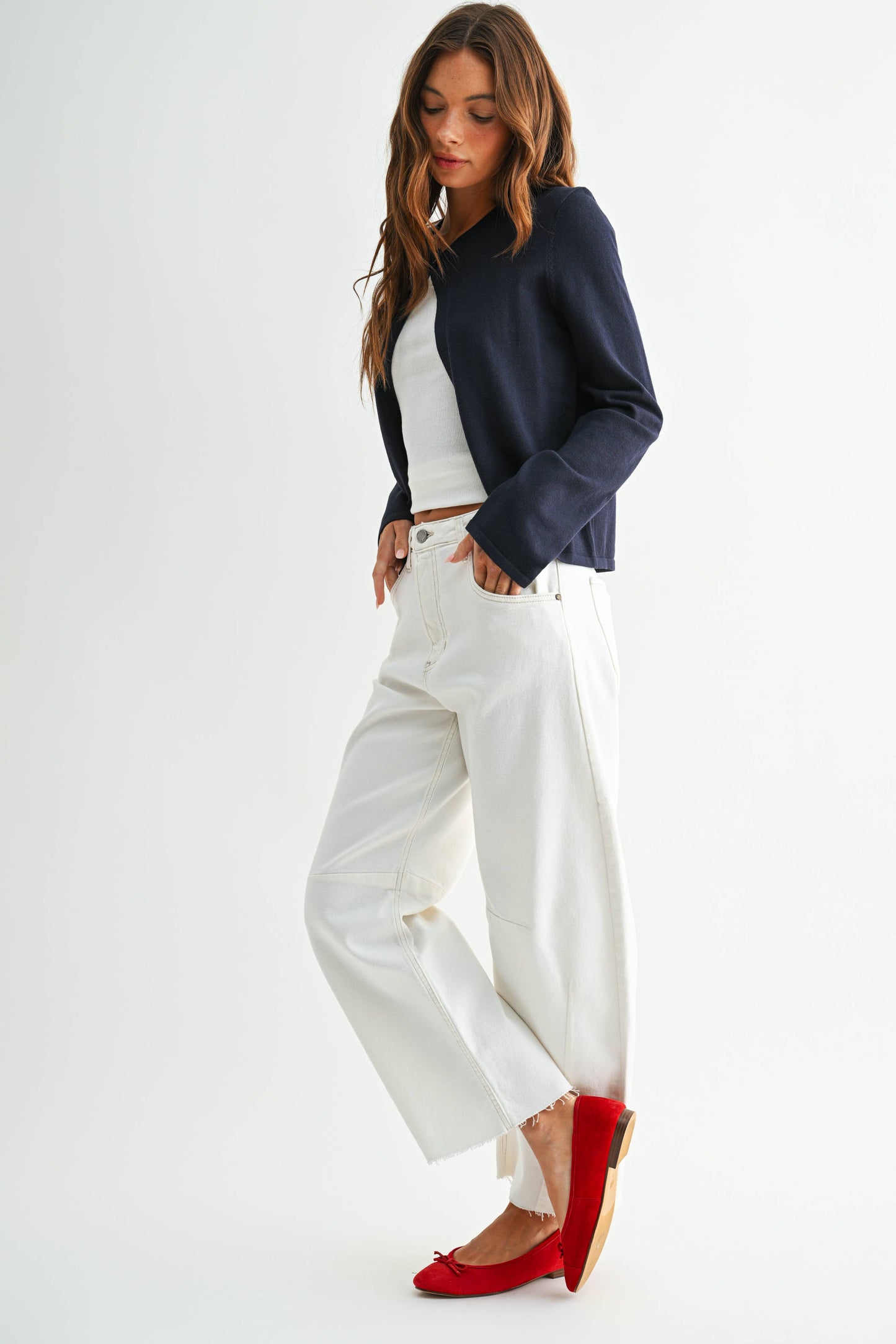 White Barrel Jeans