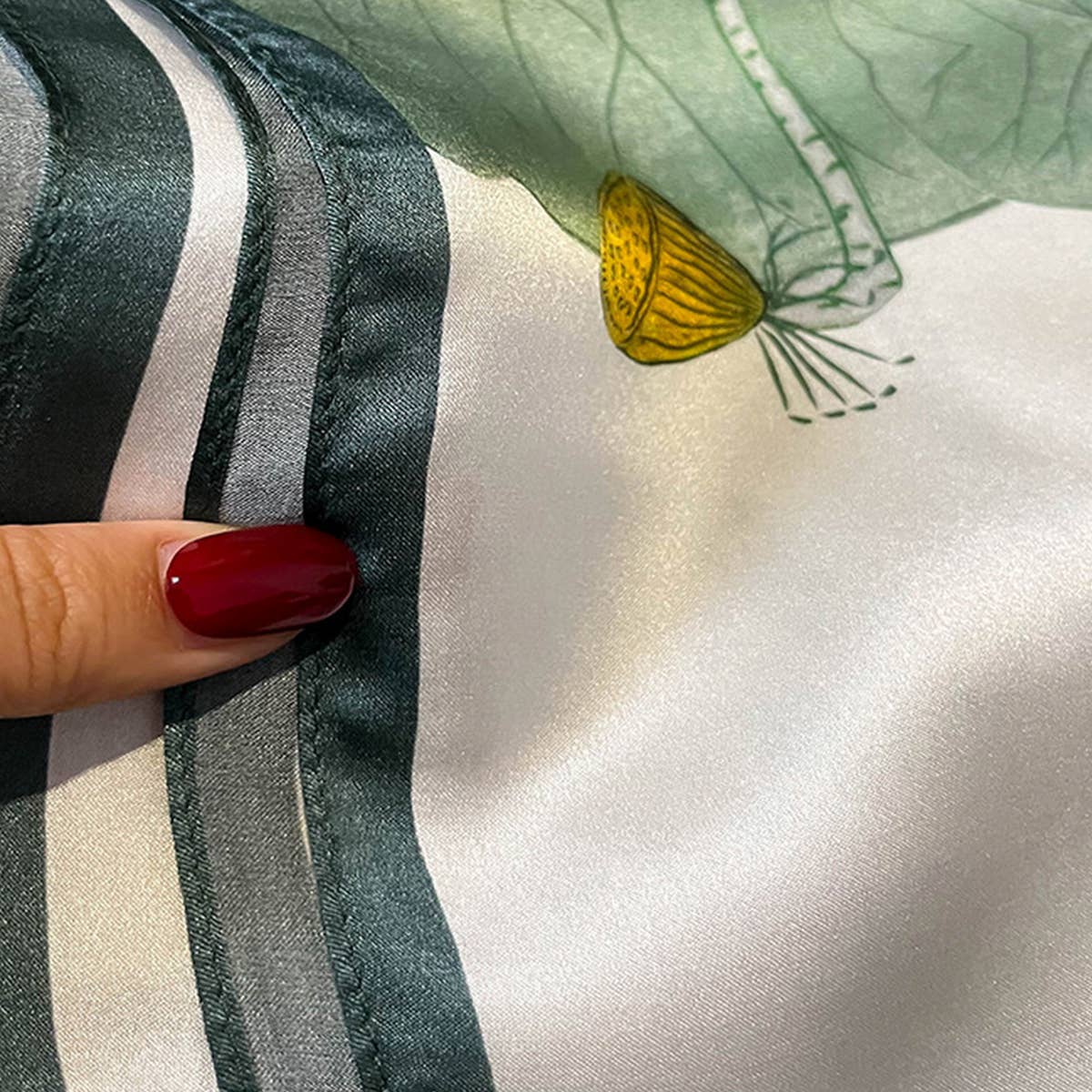 Silk Camellia Scarf