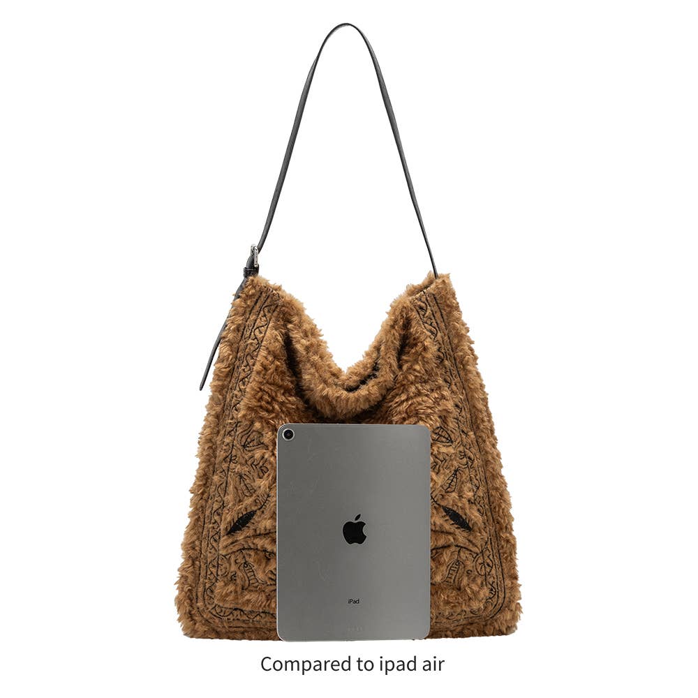 Annie Tan Faux Fur Tote Bag