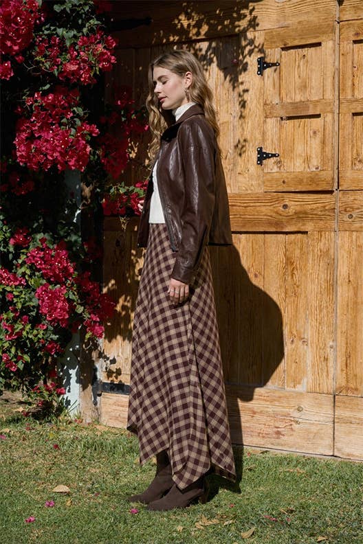 Handkerchief Plaid Skirt