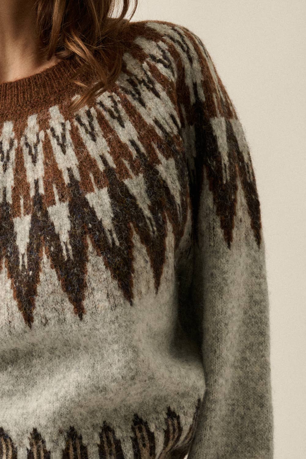 Fair Isle Knit Sweater