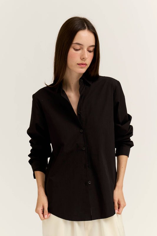 Basic Black Button Up