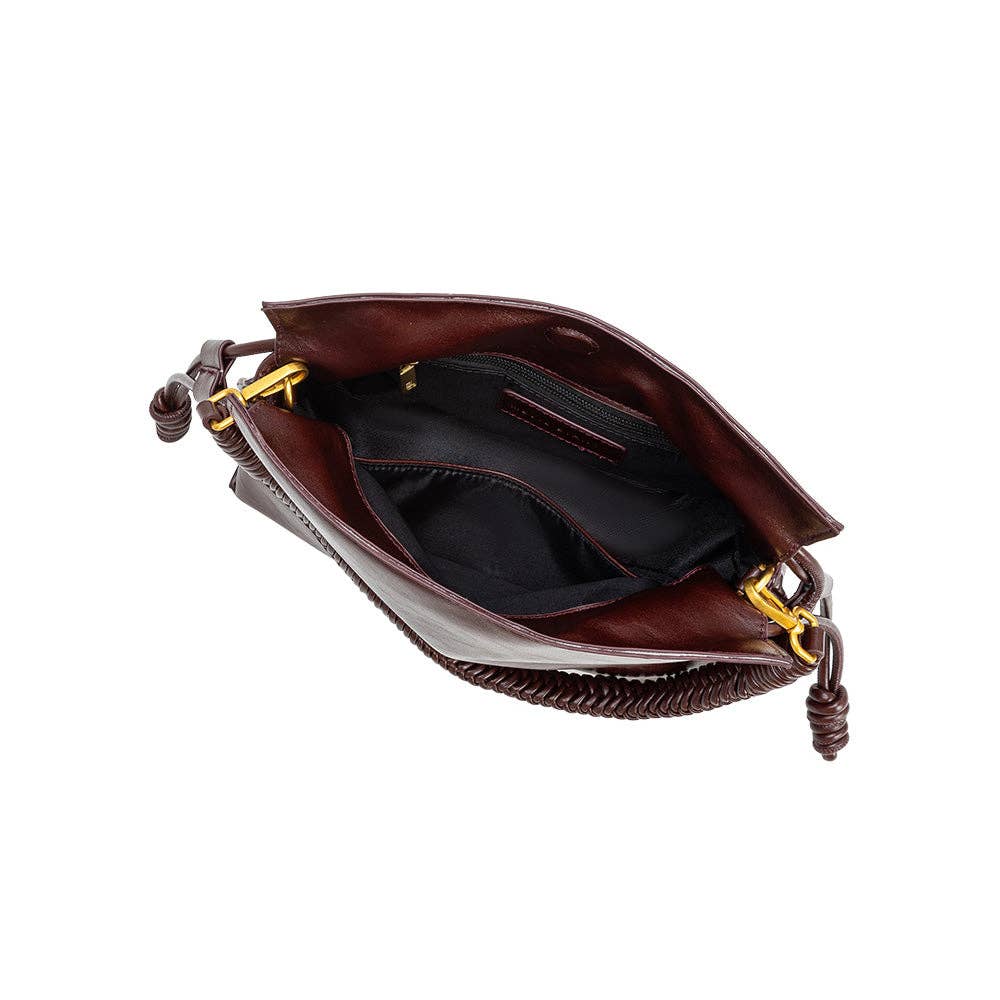 Moira Burgundy Top Handle Bag