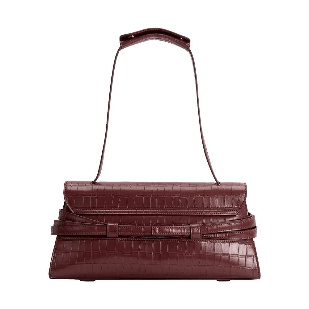 Klarissa Burgundy Shoulder Bag