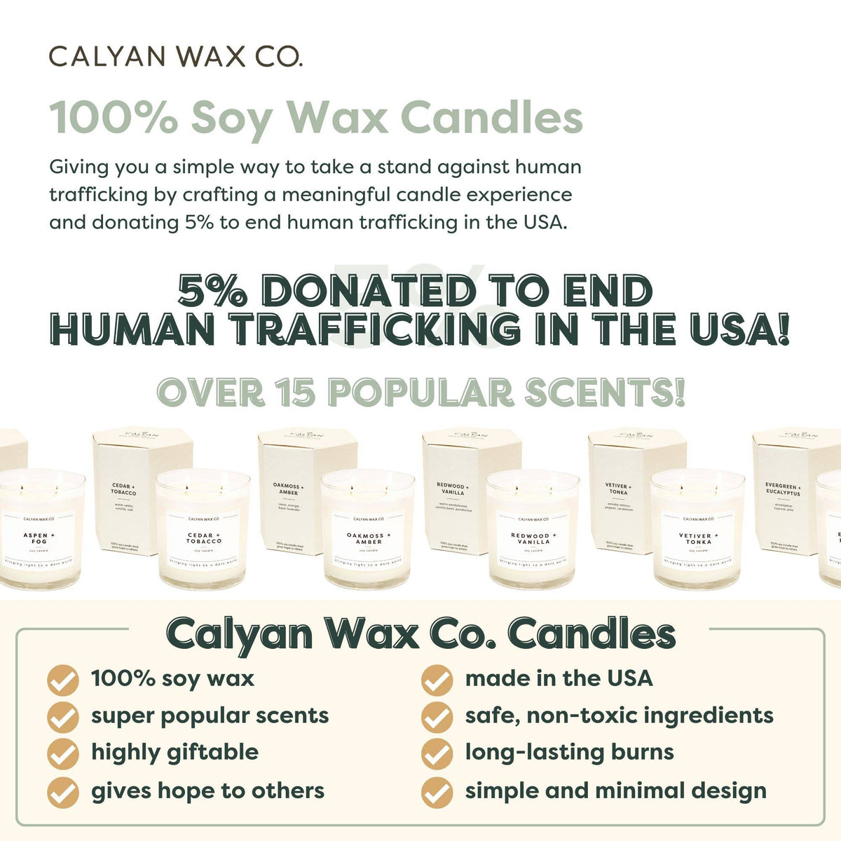 Evergreen + Eucalyptus - Glass Tumbler Soy Candle