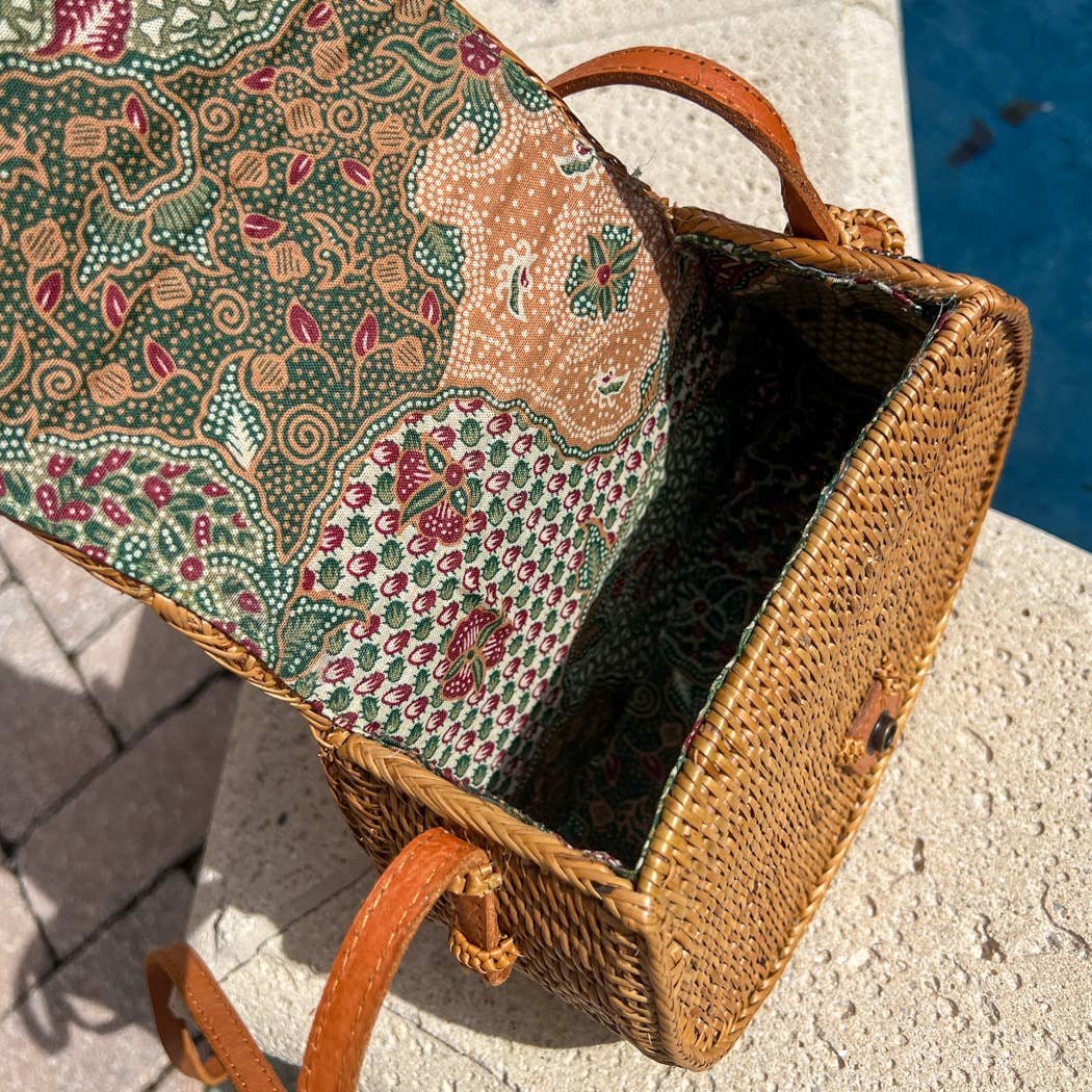 Ata Vine Saddle Bag Crossbody