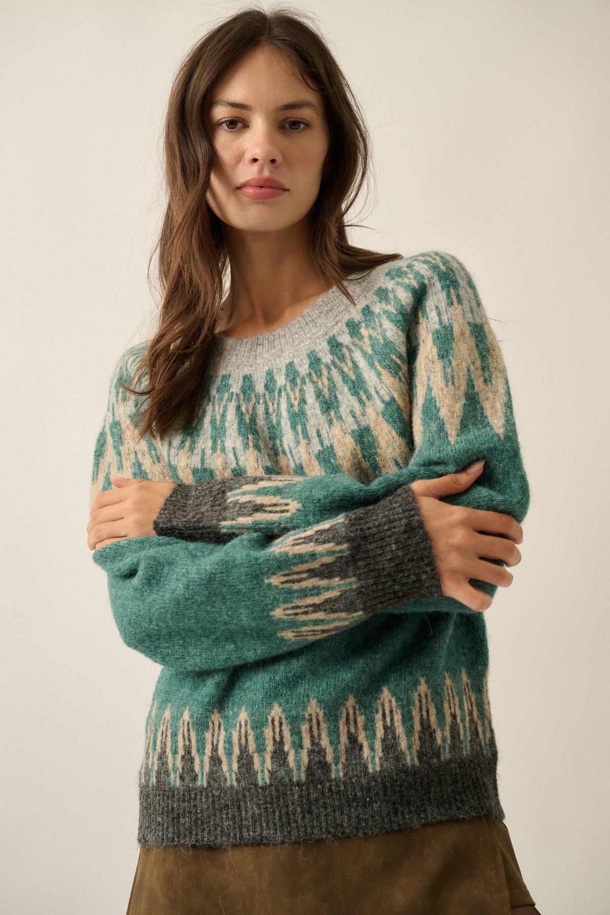 Fair Isle Knit Sweater
