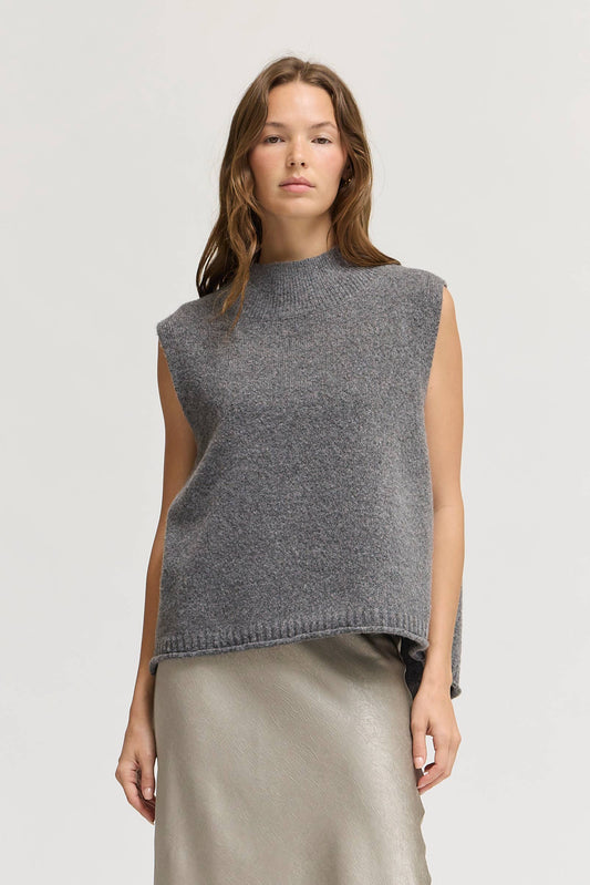 Mock Neck Shell Sweater