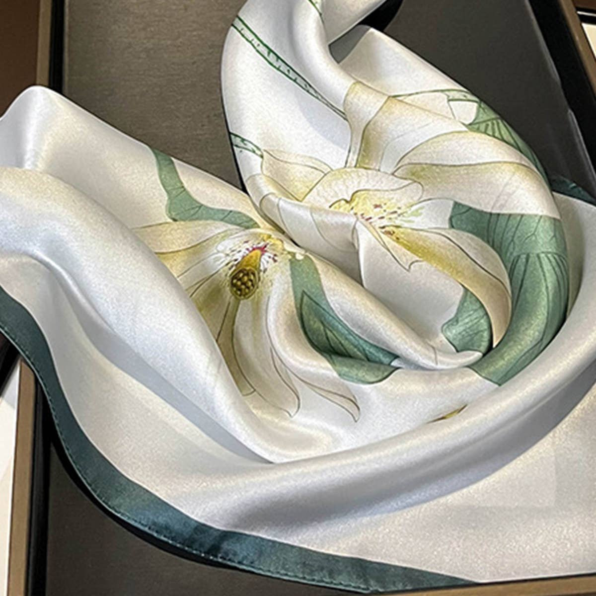 Silk Camellia Scarf