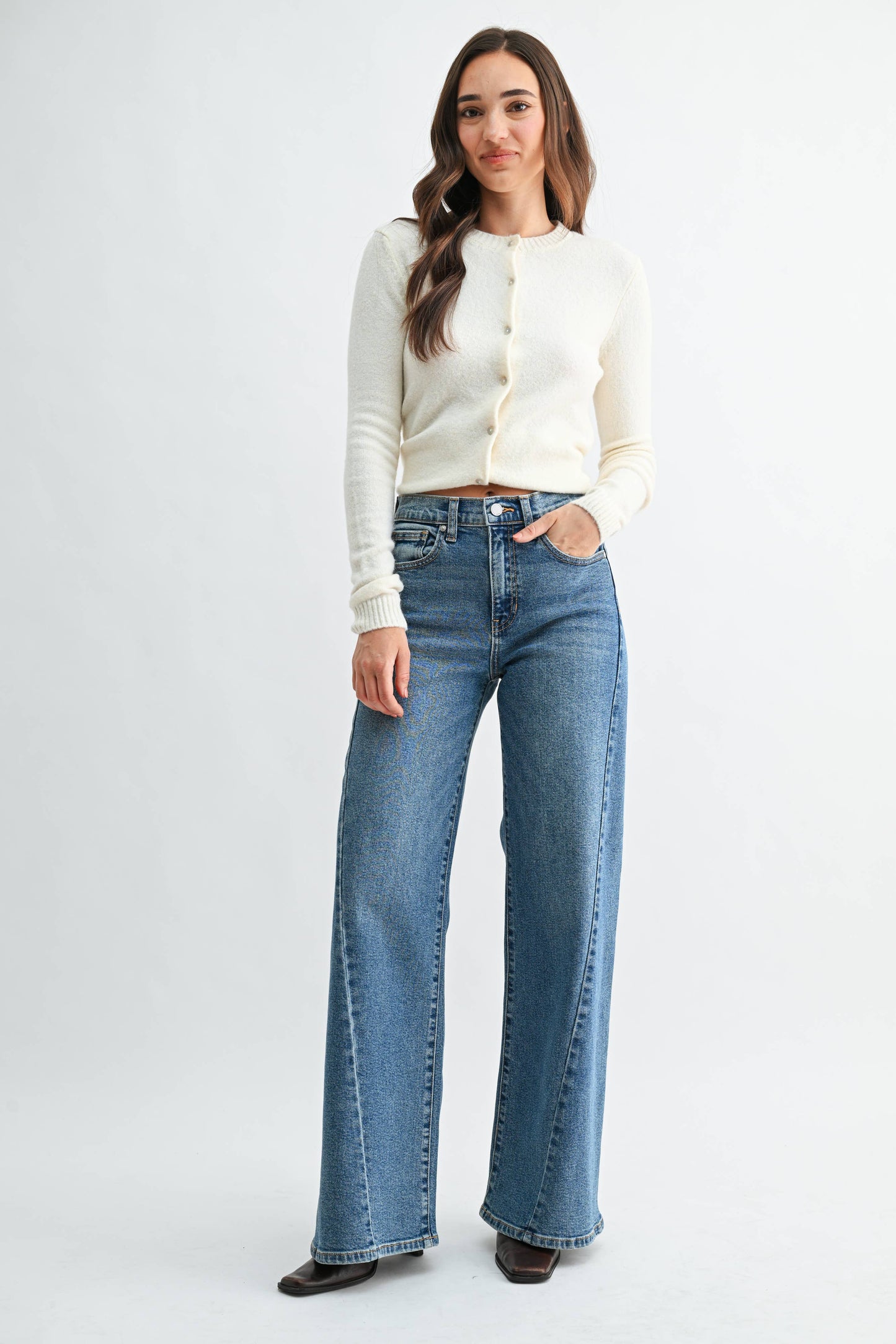 Twisted Seam Wide Leg