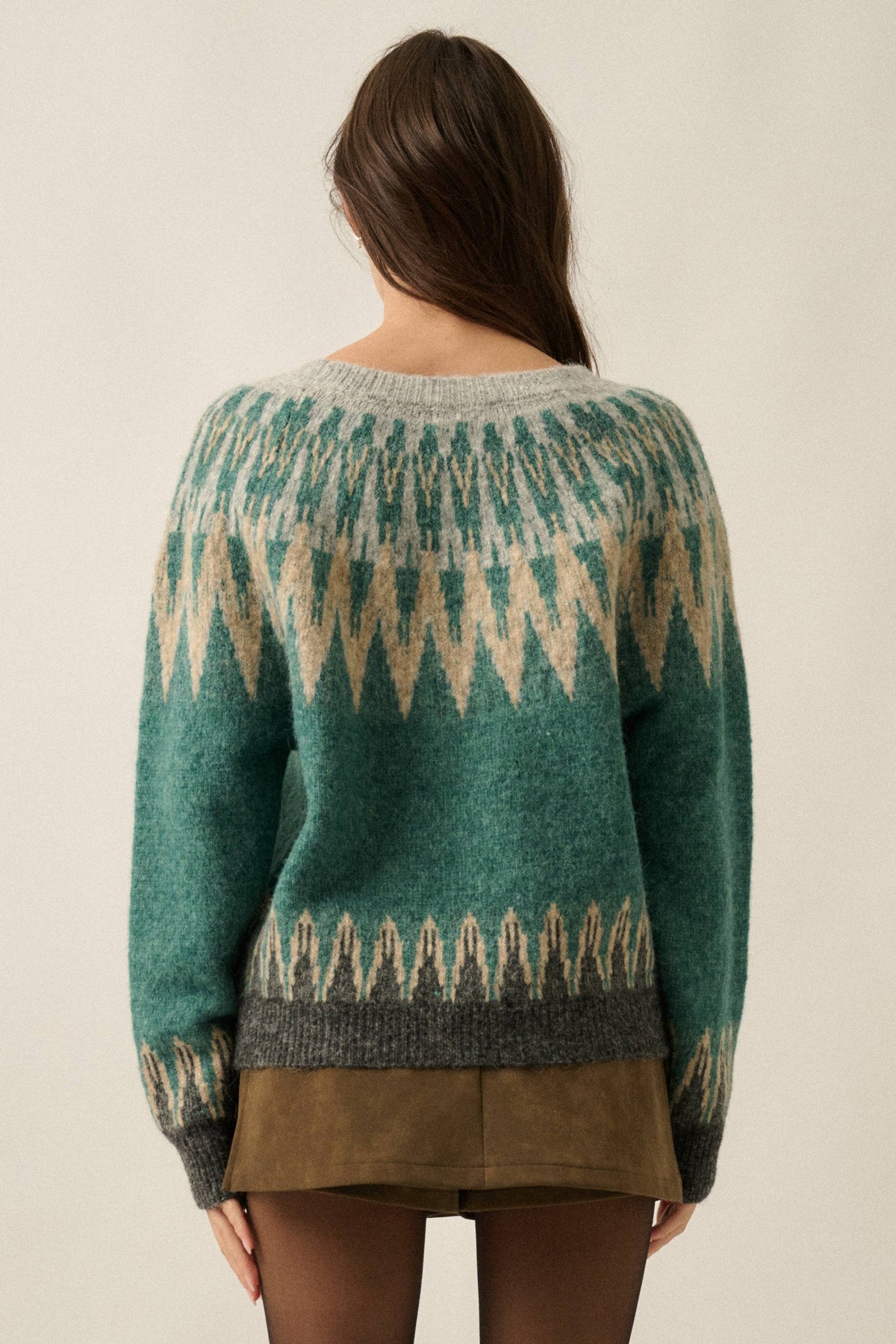 Fair Isle Knit Sweater