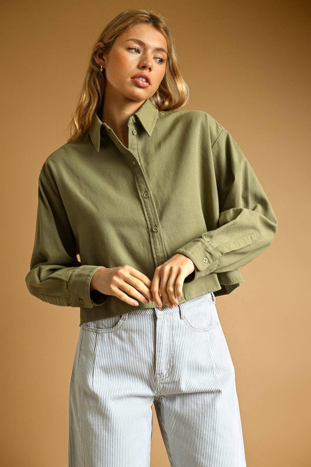Cropped Work Shirt
