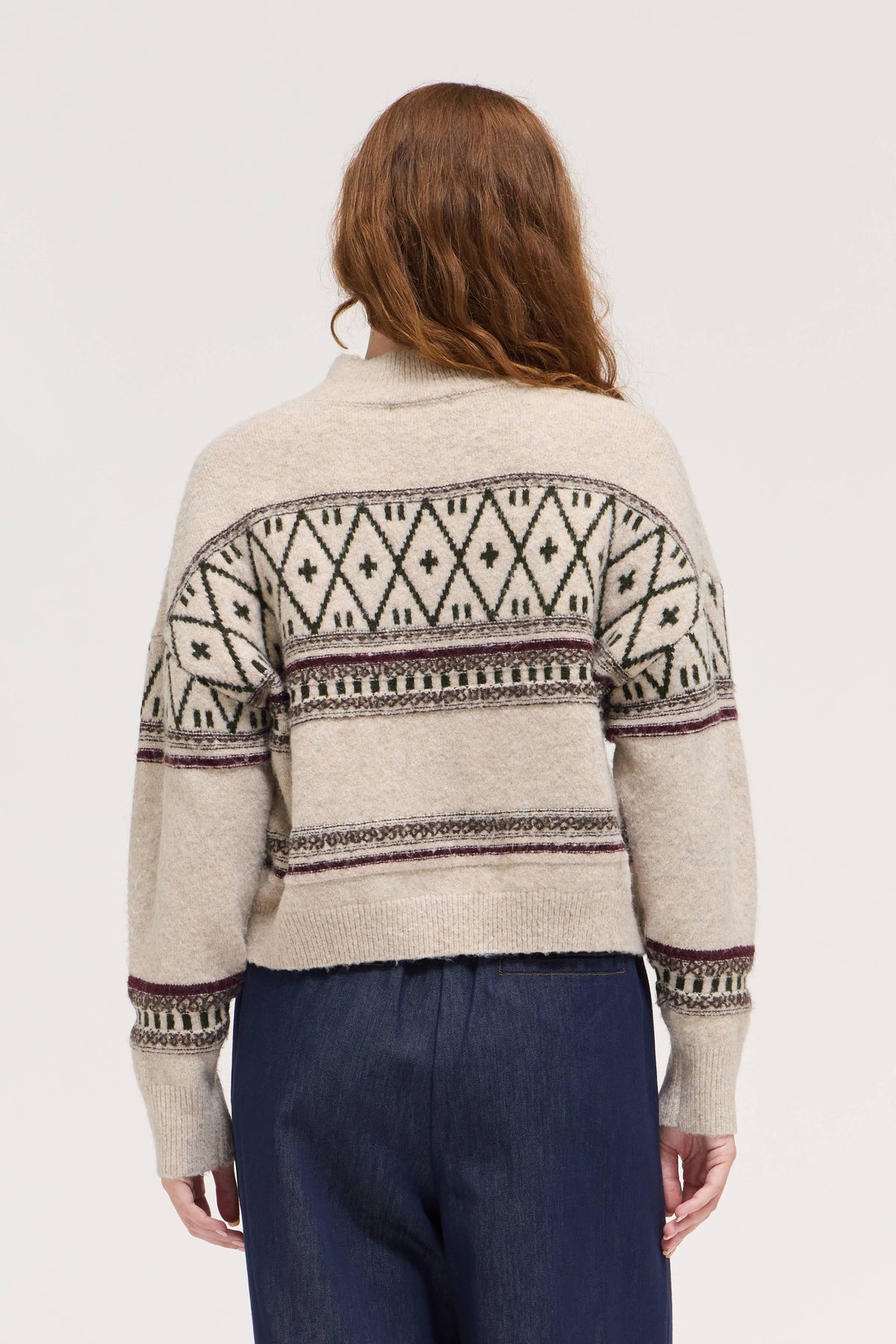 Motif Knit Jacket