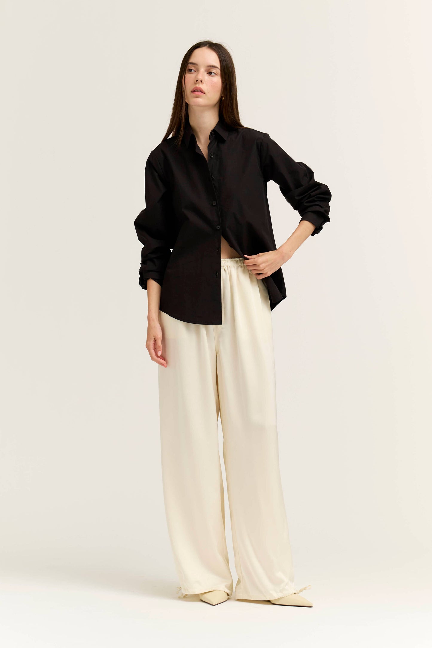Basic Black Button Up
