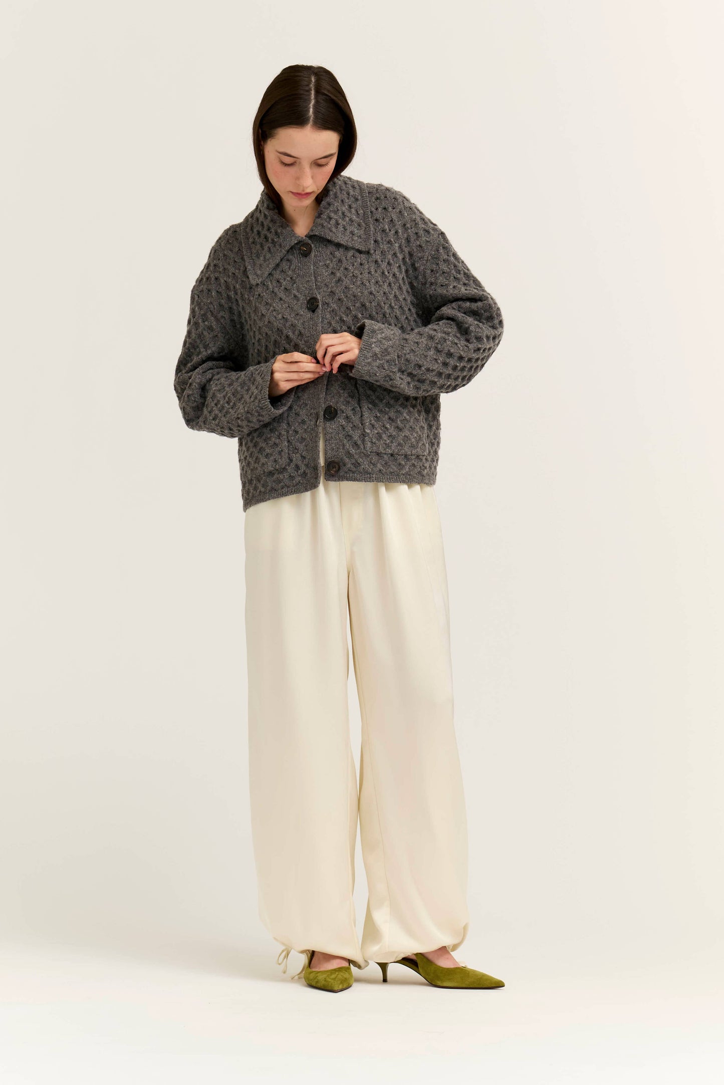 Diamond Knit Cardigan