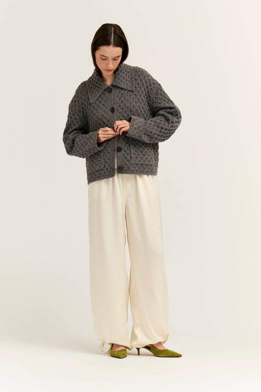 Diamond Knit Cardigan