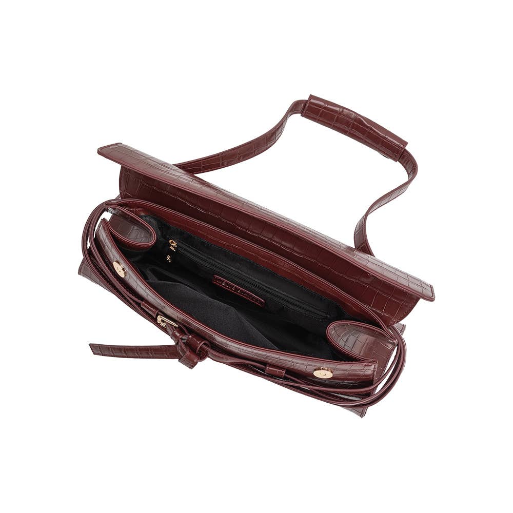 Klarissa Burgundy Shoulder Bag