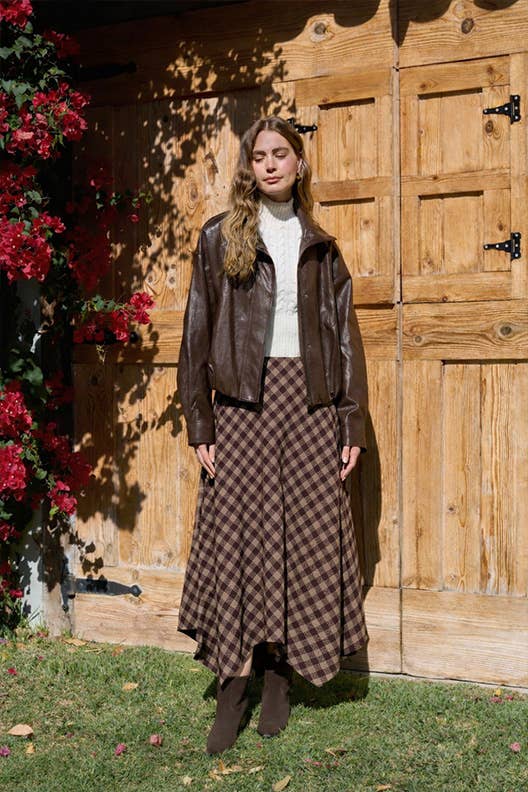 Handkerchief Plaid Skirt