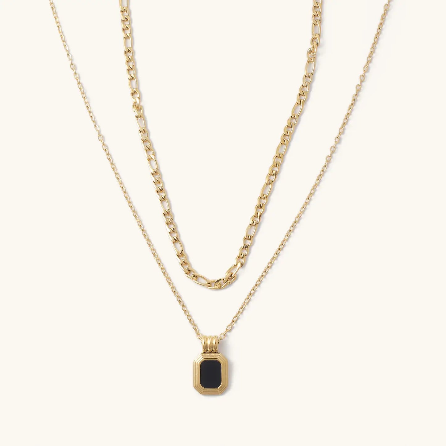 Black Onyx Double Necklace