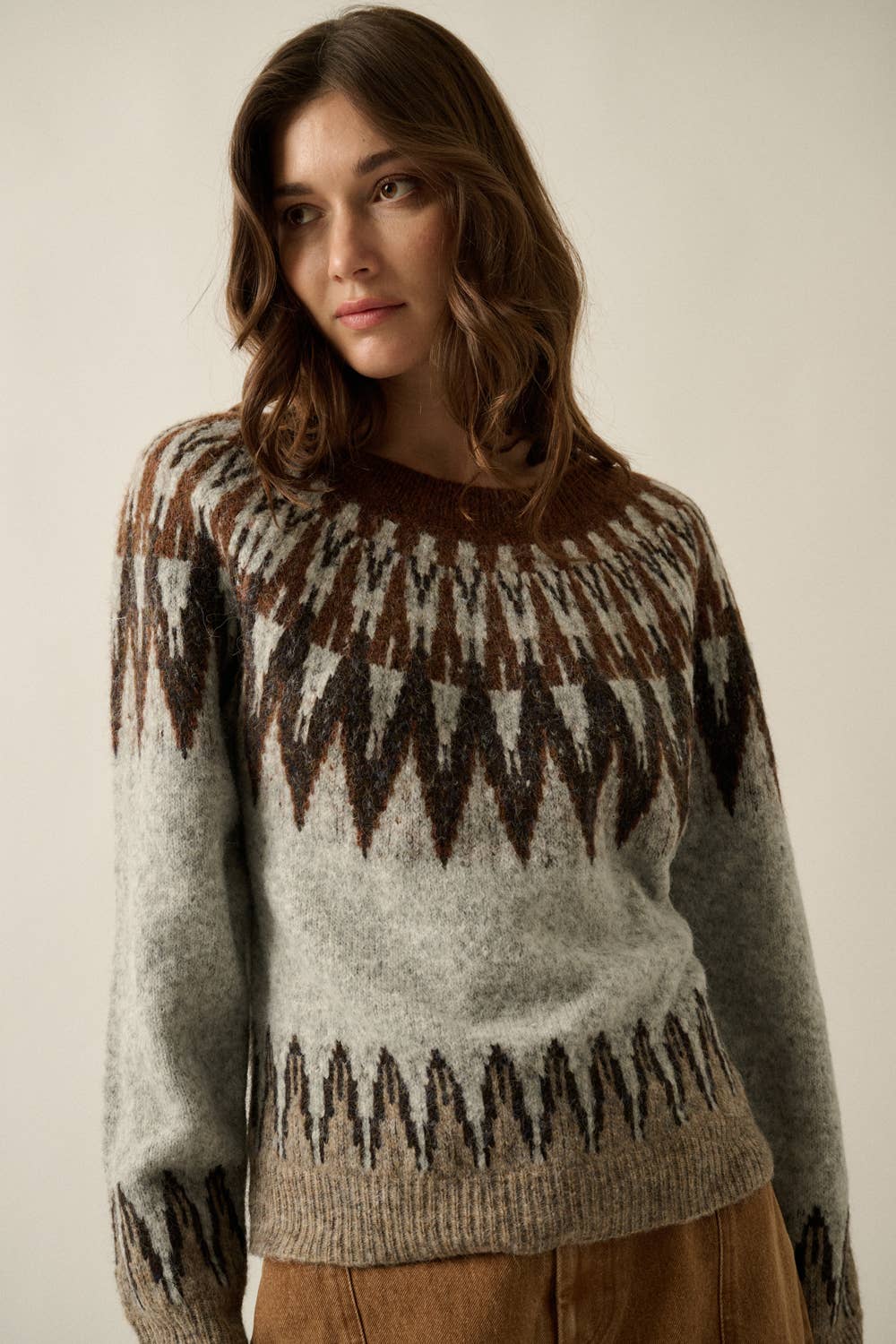 Fair Isle Knit Sweater
