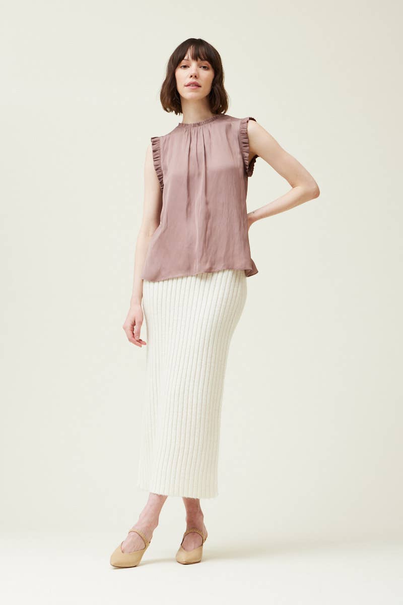 Ruffle Sleeve Blouse