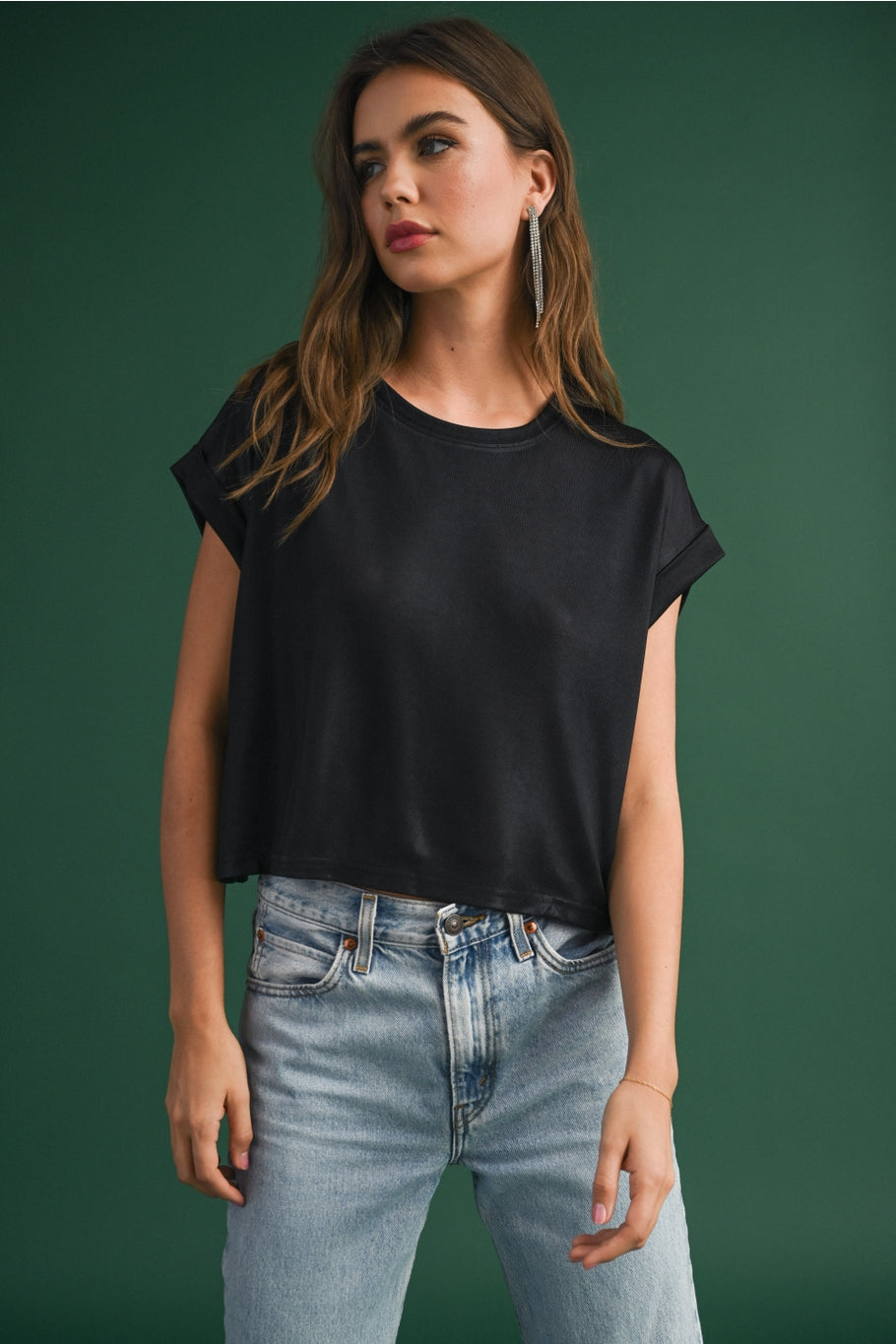 Cropped Holiday Blouse