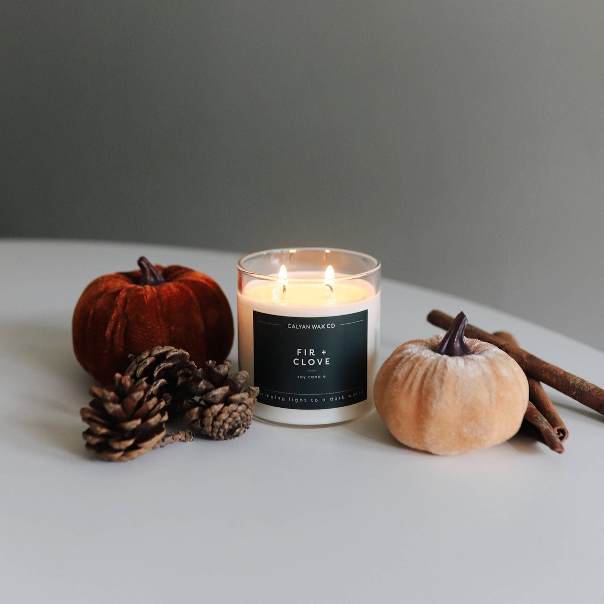 Soy Candle | Fir + Clove | 8.8oz Signature Candle