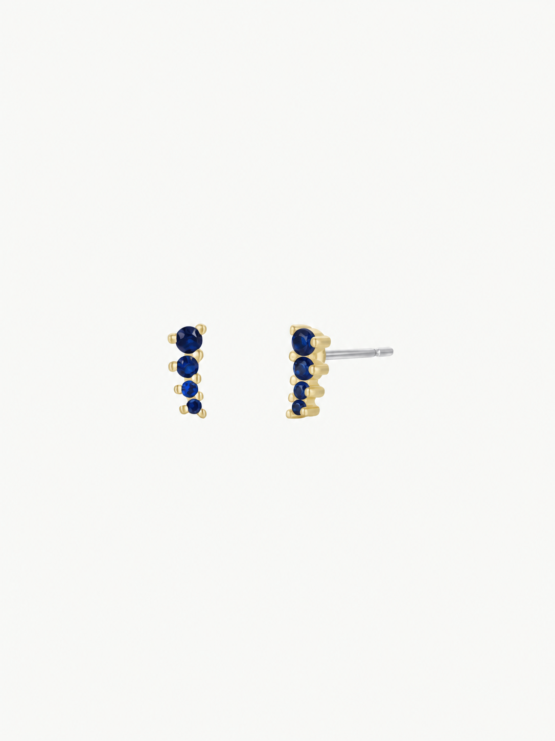 Mini Crawler Sapphire Earrings