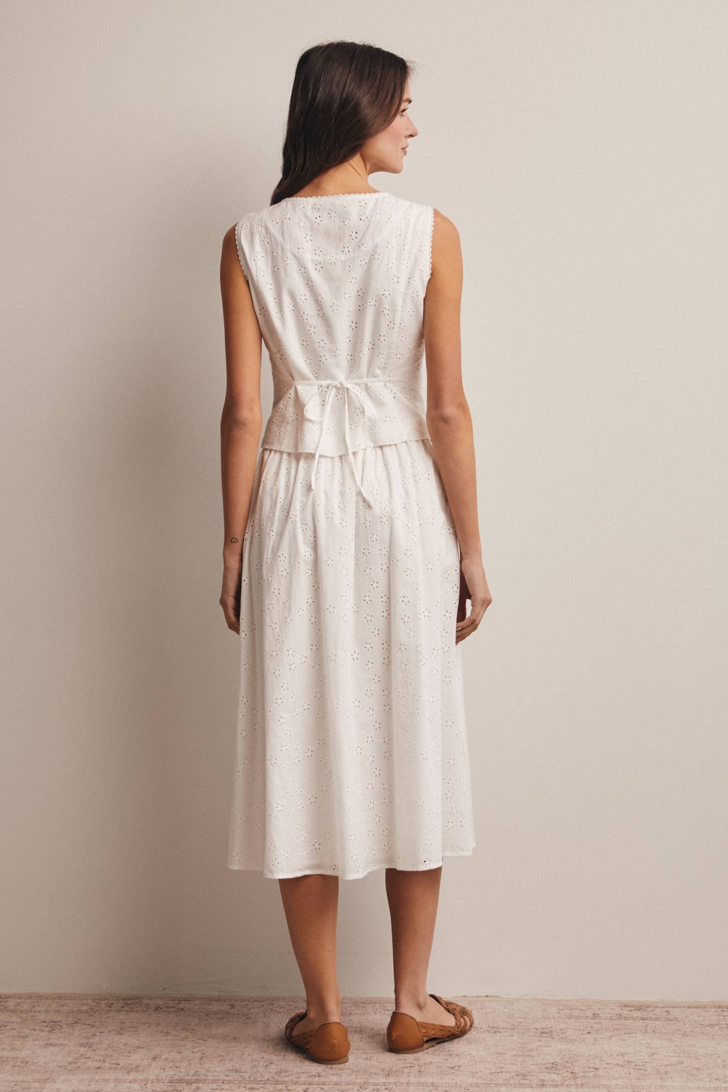 Ava's Eyelet Skirt