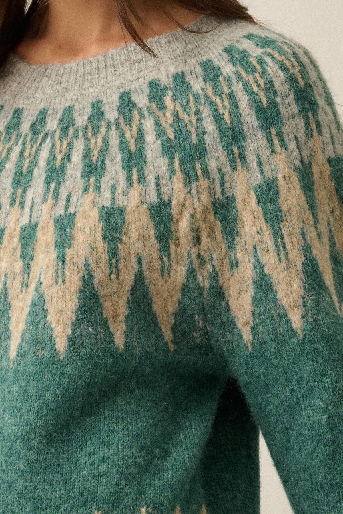 Fair Isle Knit Sweater