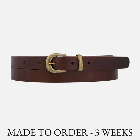 Ank | Classic Skinny Leather Belt