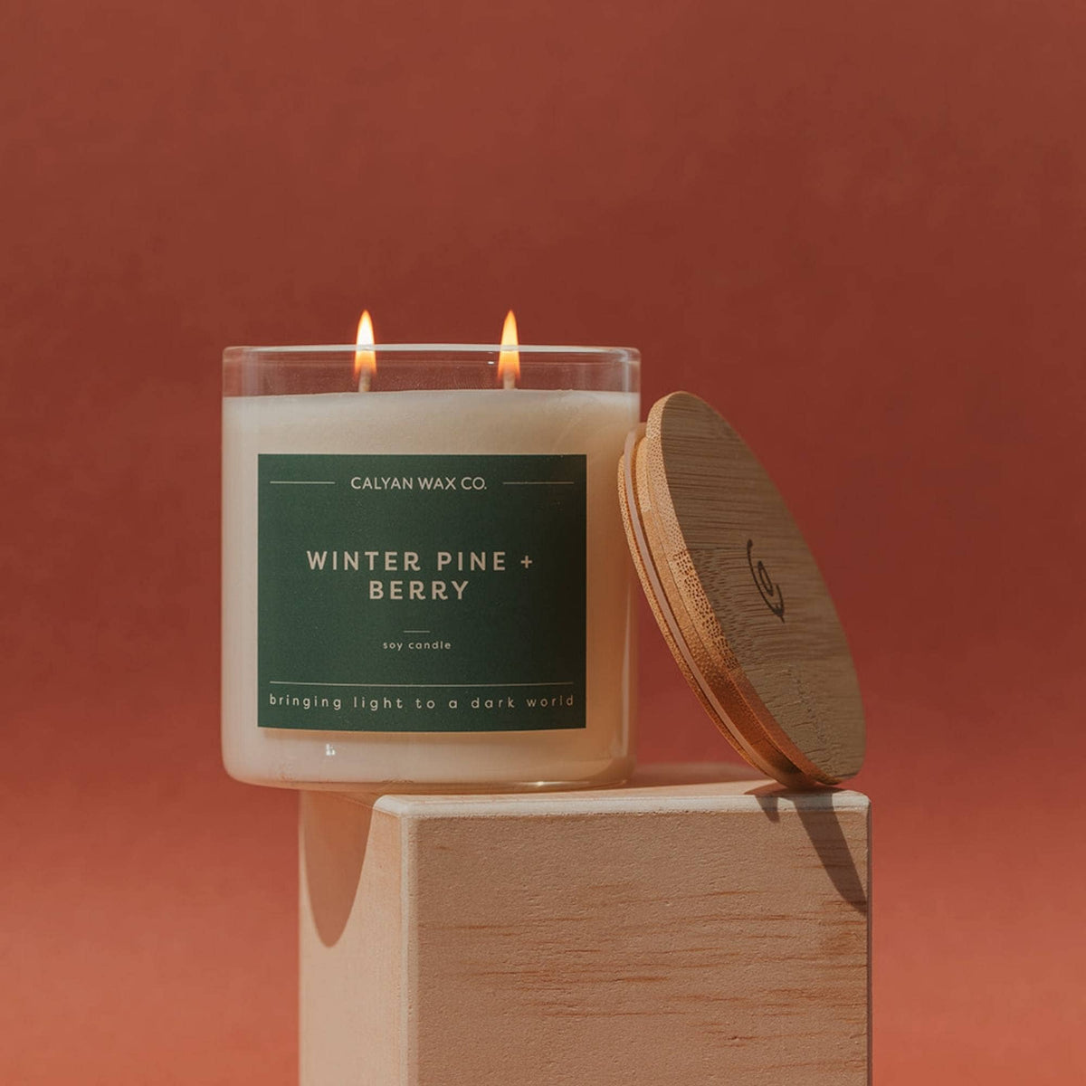 Soy Candle | Winter Pine + Berry | 8.8oz Signature Candle
