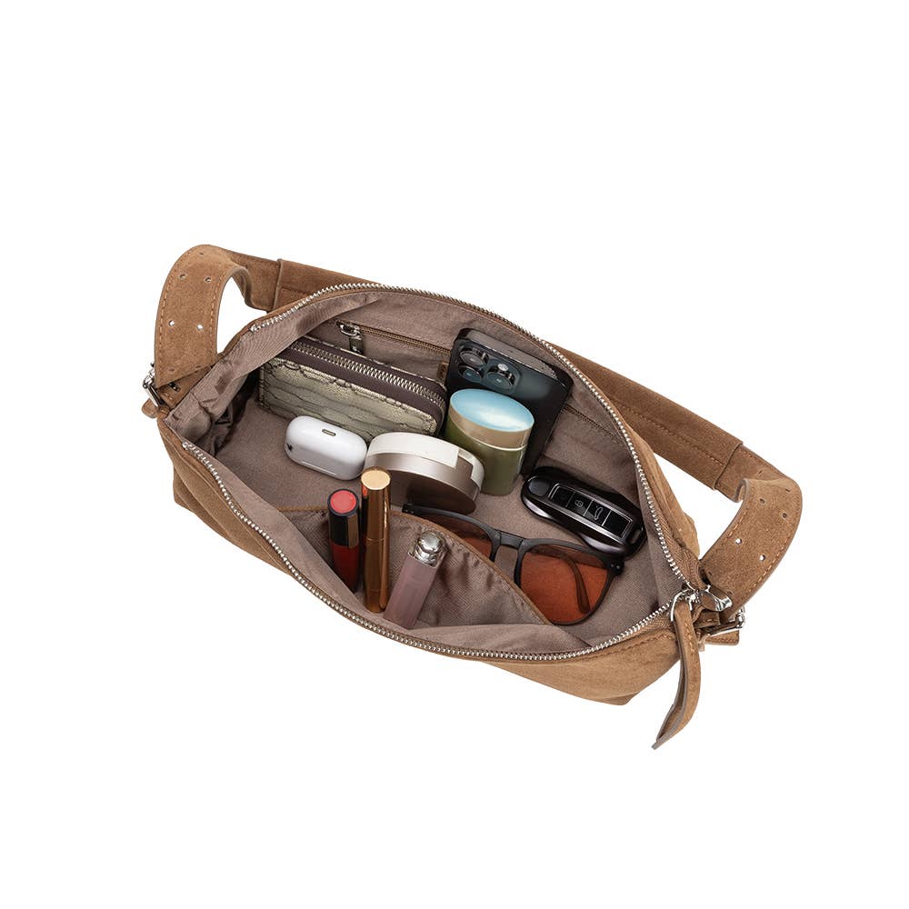 Valeria Camel Shoulder Bag