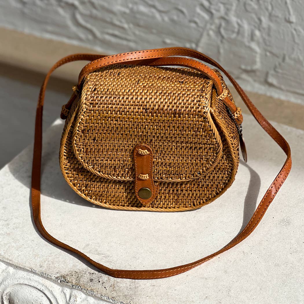 Ata Vine Saddle Bag Crossbody