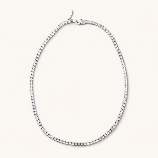 Silver Gigi Tennis Necklace