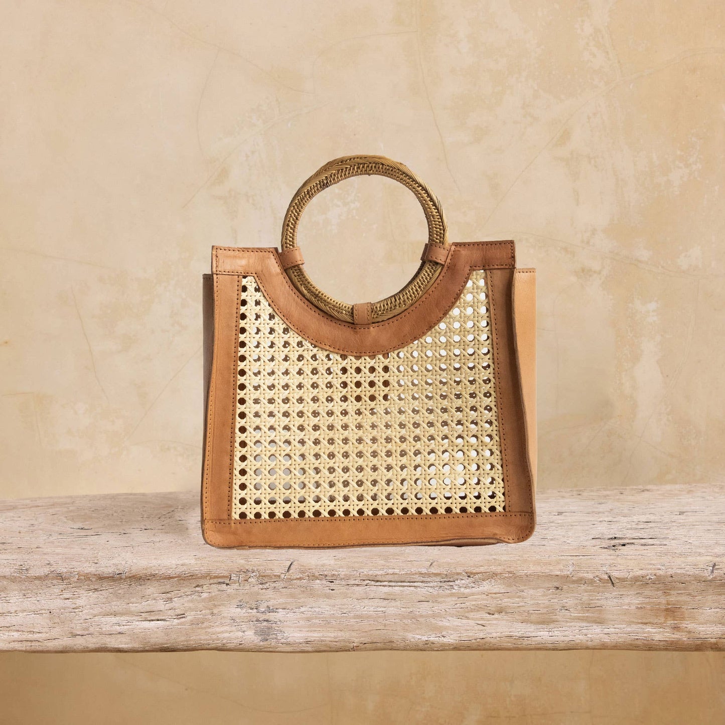 Rattan Cane Weave Handbag