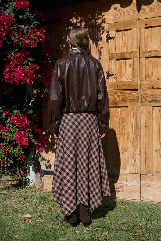 Handkerchief Plaid Skirt